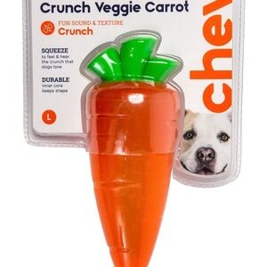 Crunch Veggie Carrot Dog Toy